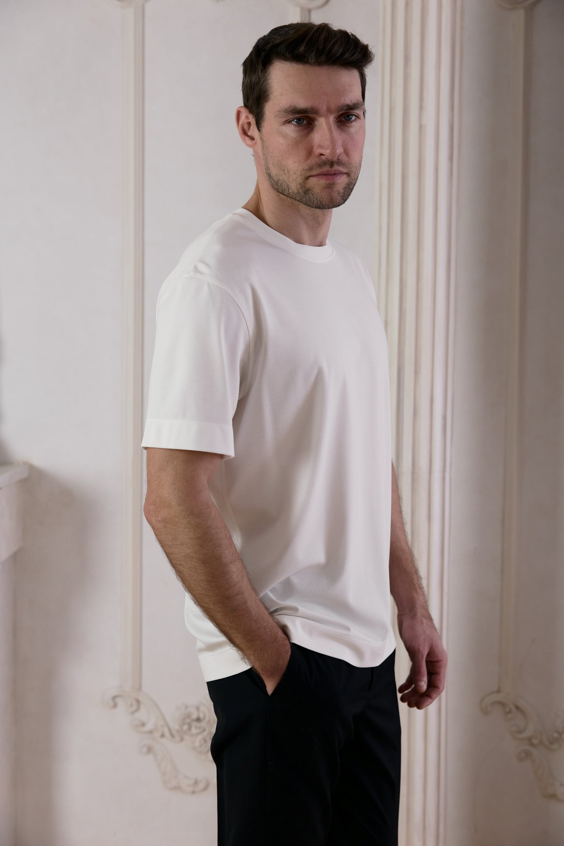 Crewneck Jersey T-Shirt