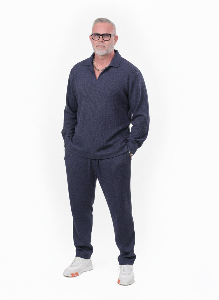 Midnight Navy Linen Trousers